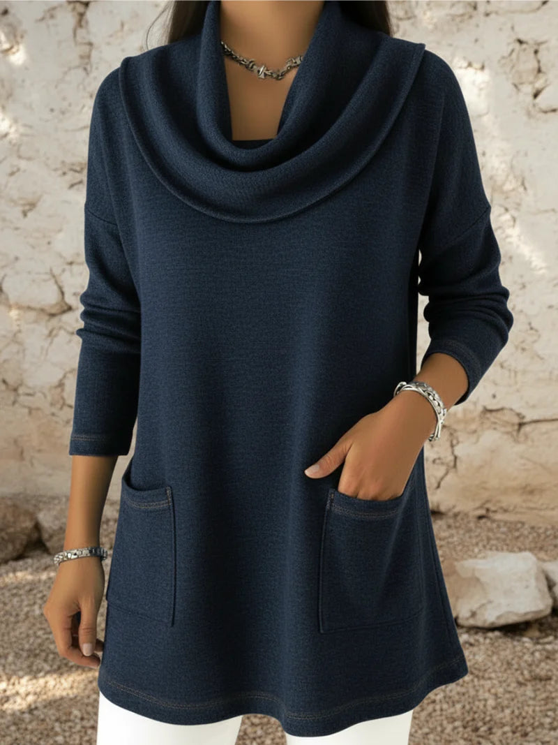 Livia | Turtleneck Sweater with front pockets