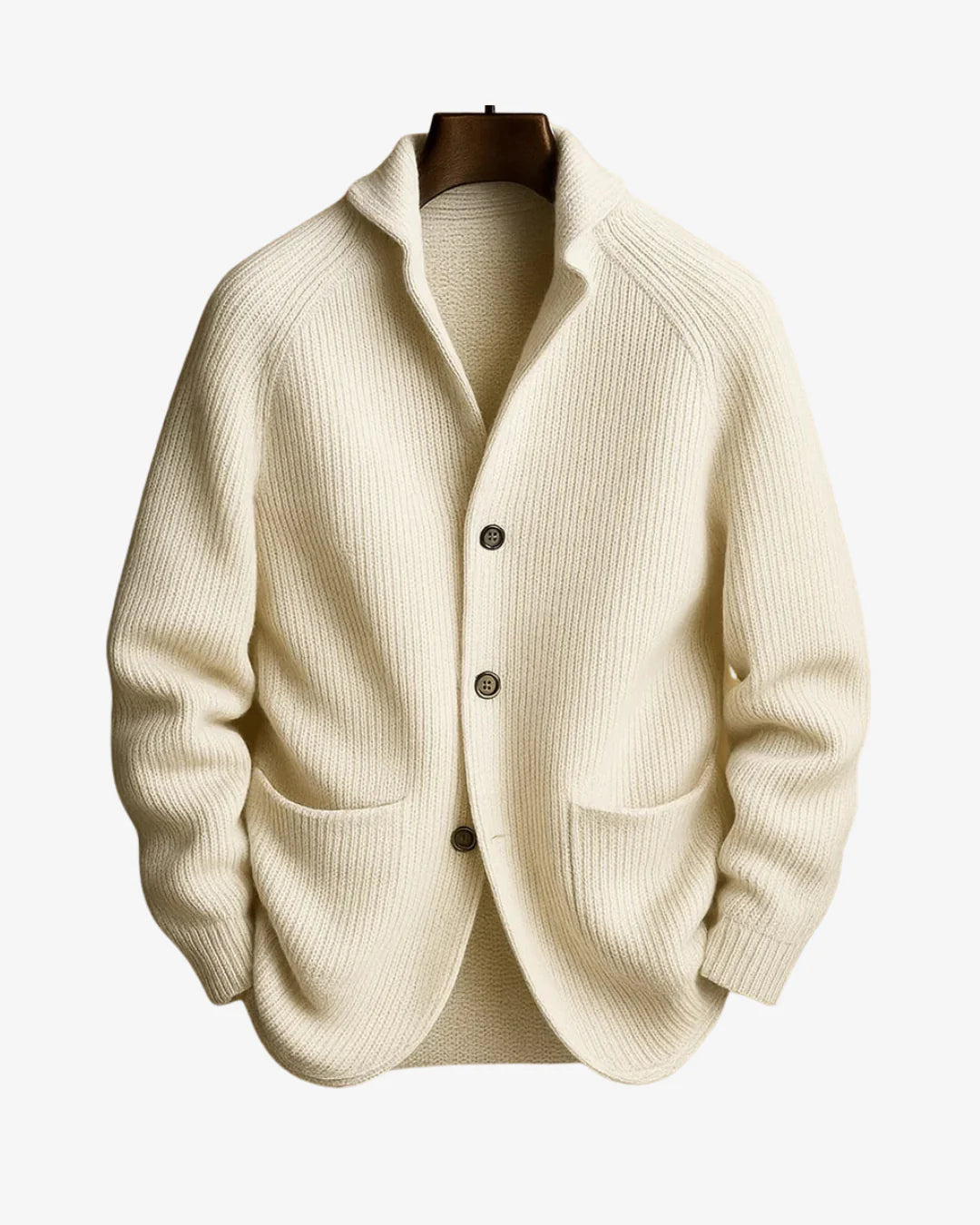 Miles | Tailored Button-Front Knit Cardigan