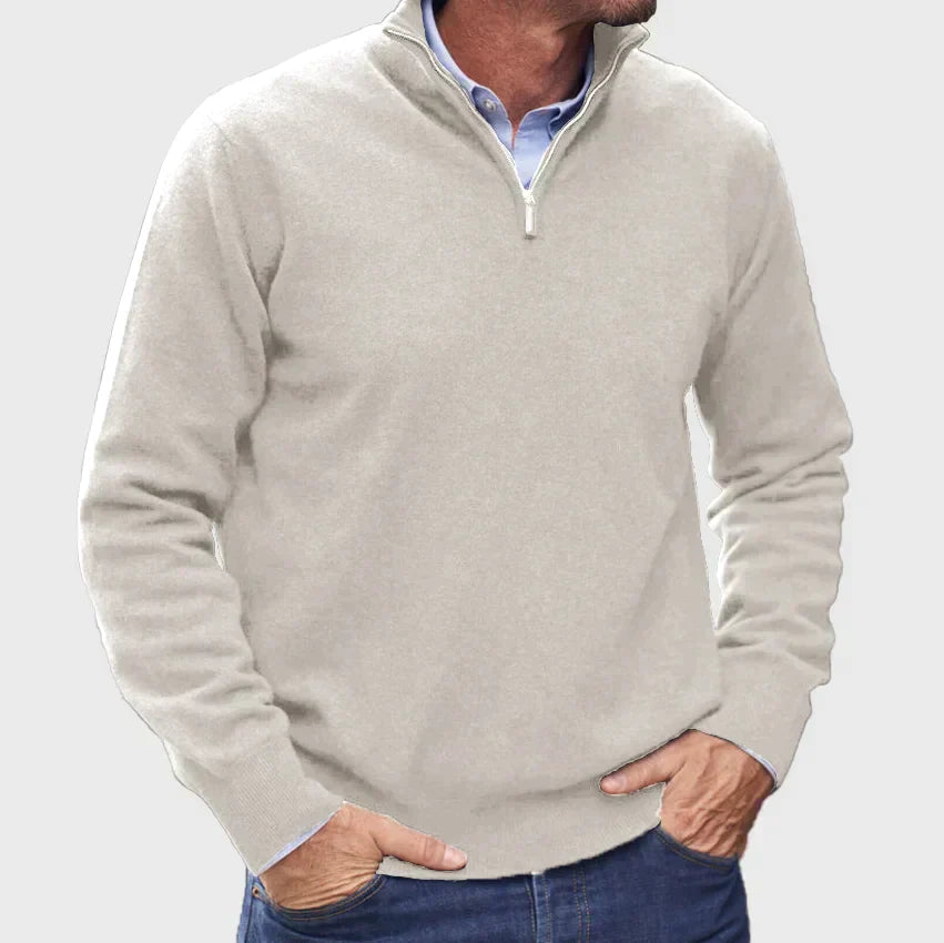 Ethan | Classic Quarter-Zip Everyday Sweater