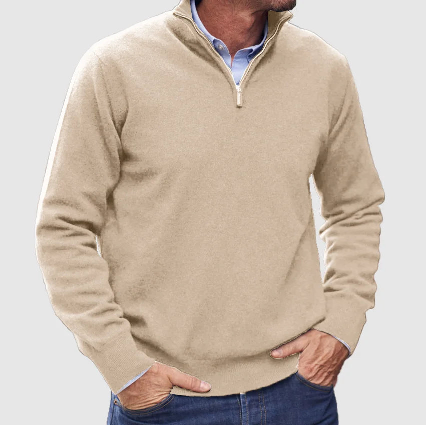 Ethan | Classic Quarter-Zip Everyday Sweater