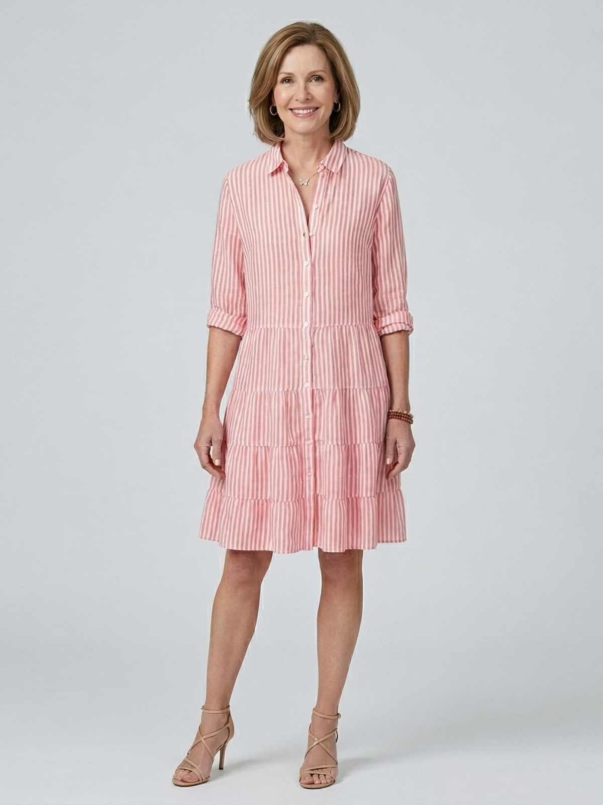 Violet Breezy Striped Dress