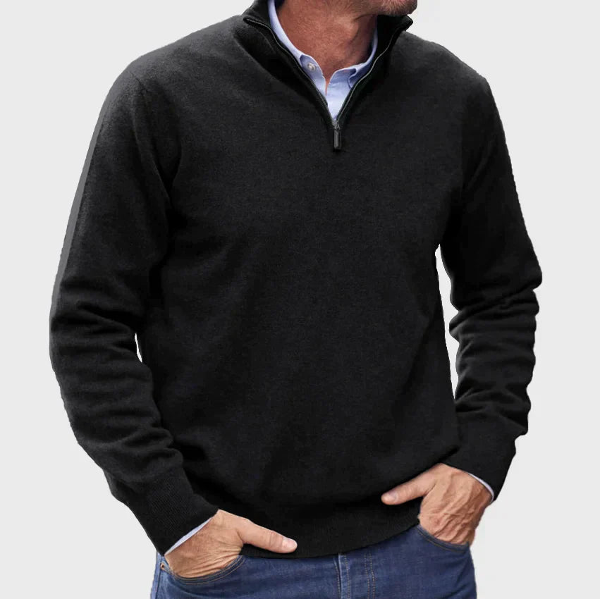 Ethan | Classic Quarter-Zip Everyday Sweater