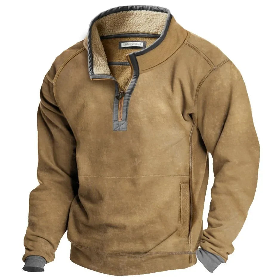 Conrad | Cozy Sweater with quarter-length zipper
