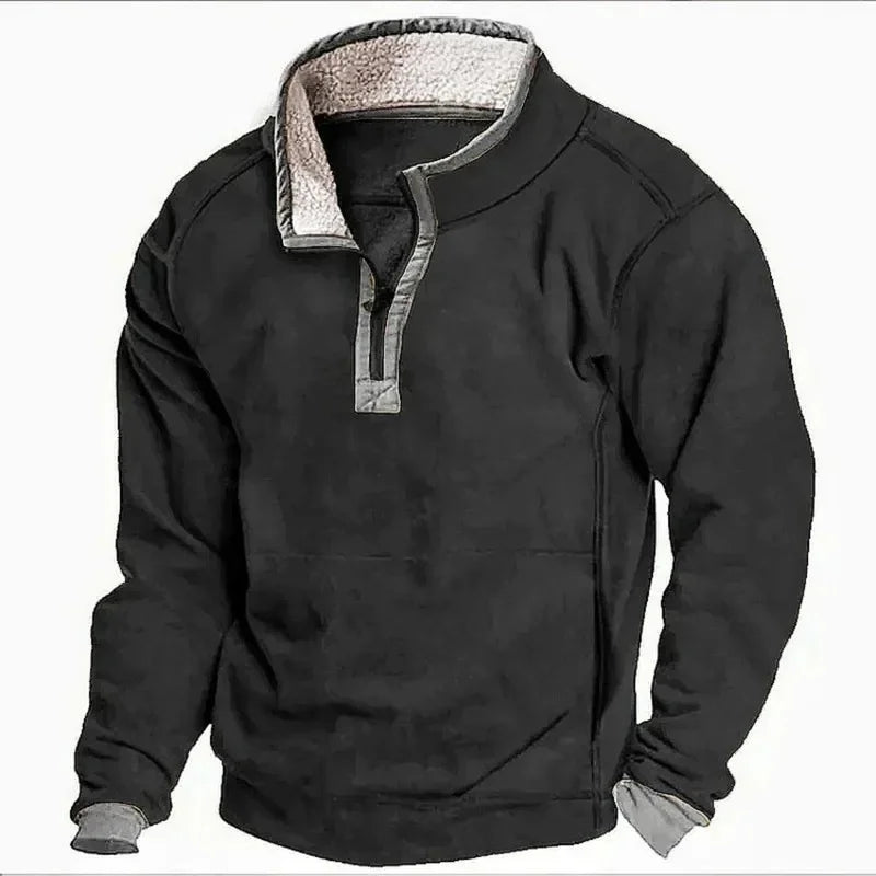 Conrad | Cozy Sweater with quarter-length zipper