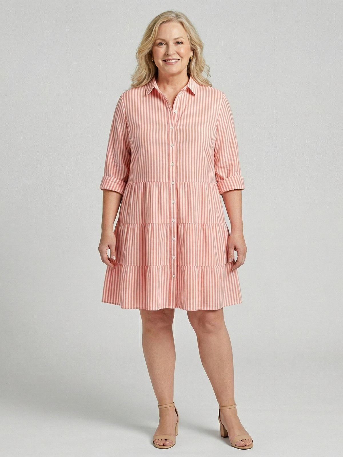 Violet Breezy Striped Dress