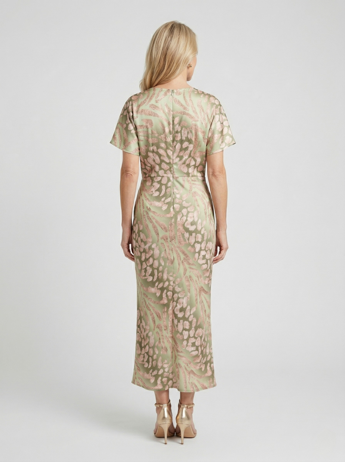 Bianca Copper Midi Dress