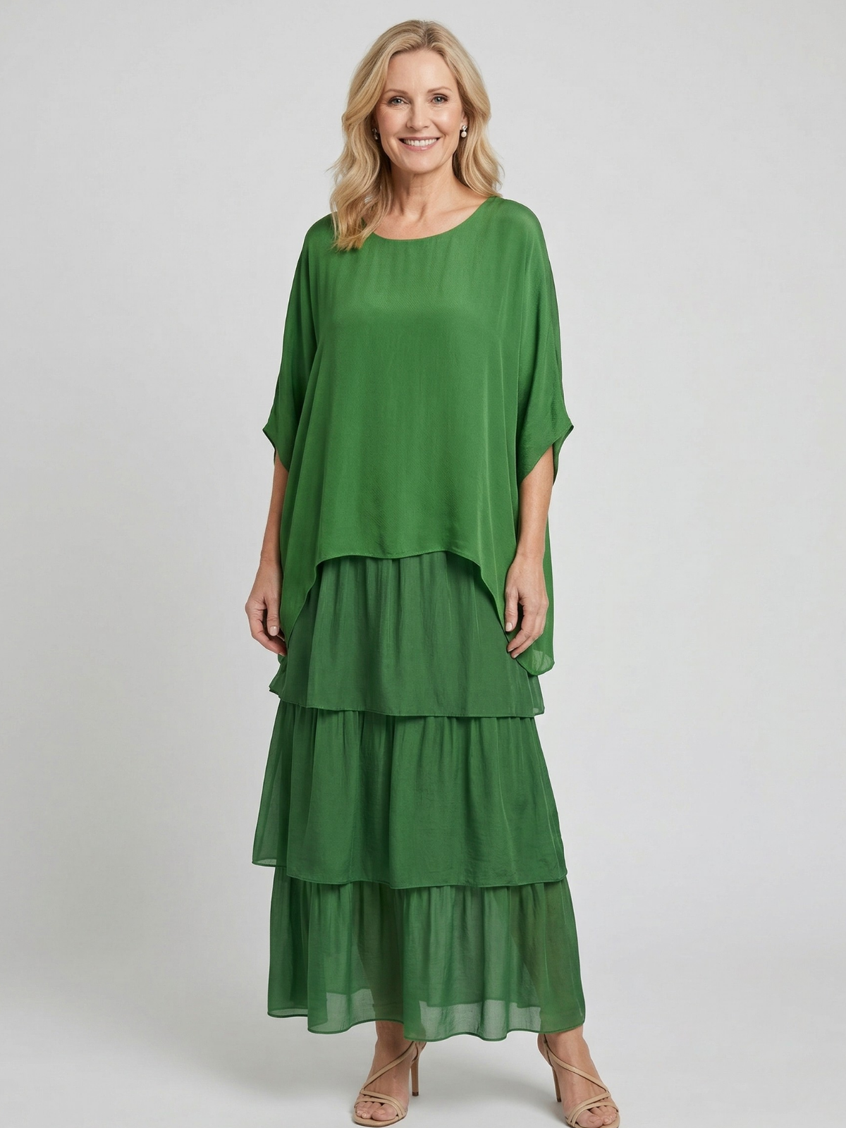 Luna Elegant Flowing Maxi Dress