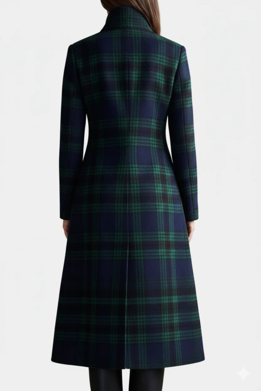 Mildred | Elegant Plaid Coat