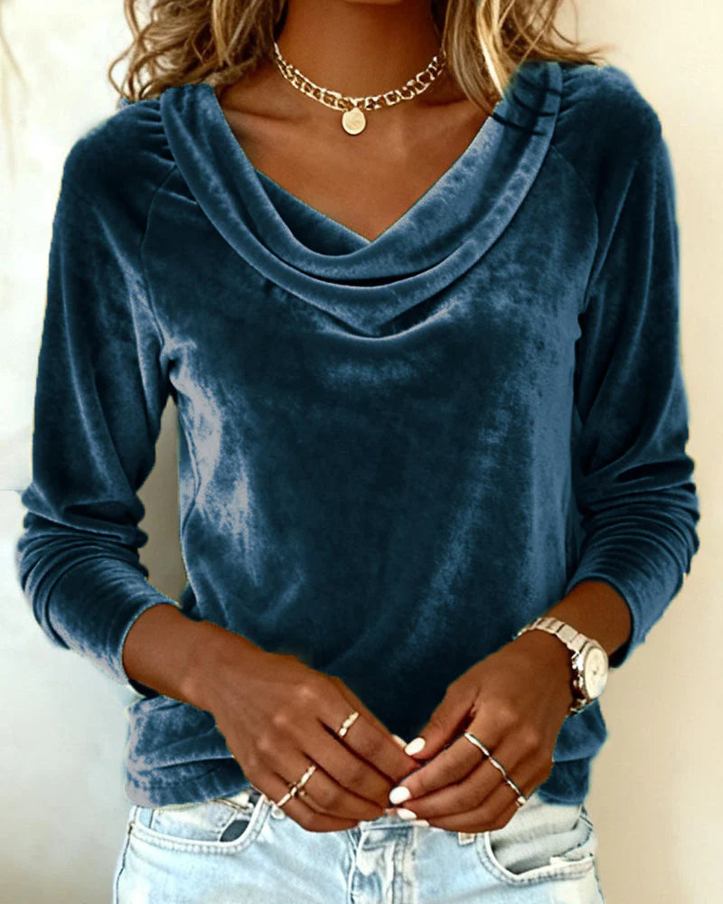 Desiree | Soft Drape Velvet Top