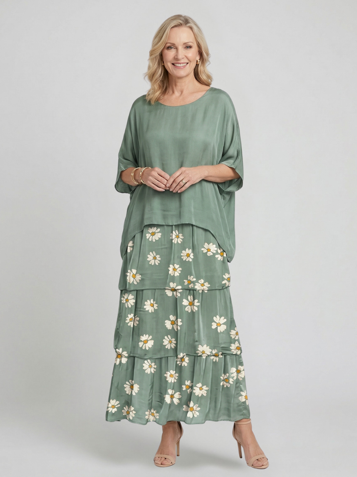 Luna Elegant Flowing Maxi Dress