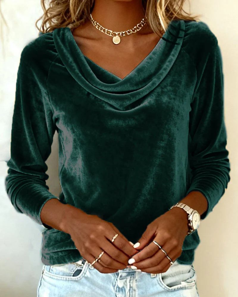 Desiree | Soft Drape Velvet Top