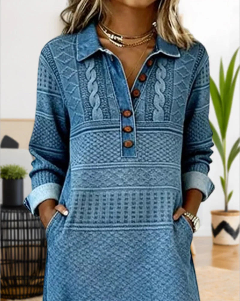 Madison | Dress with collar and button closure