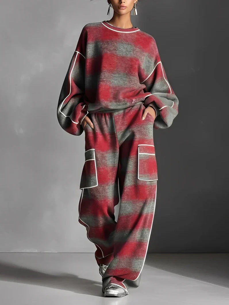 Megan | Statement Plaid Set