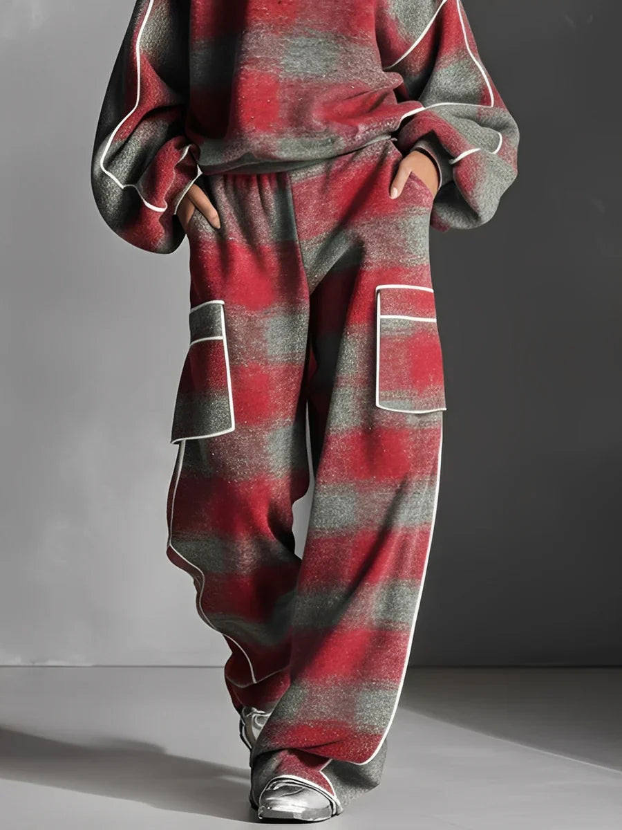 Megan | Statement Plaid Set