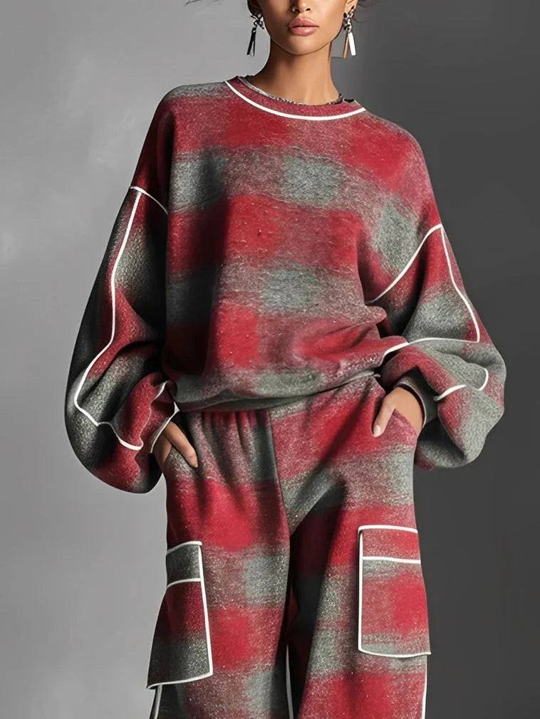 Megan | Statement Plaid Set
