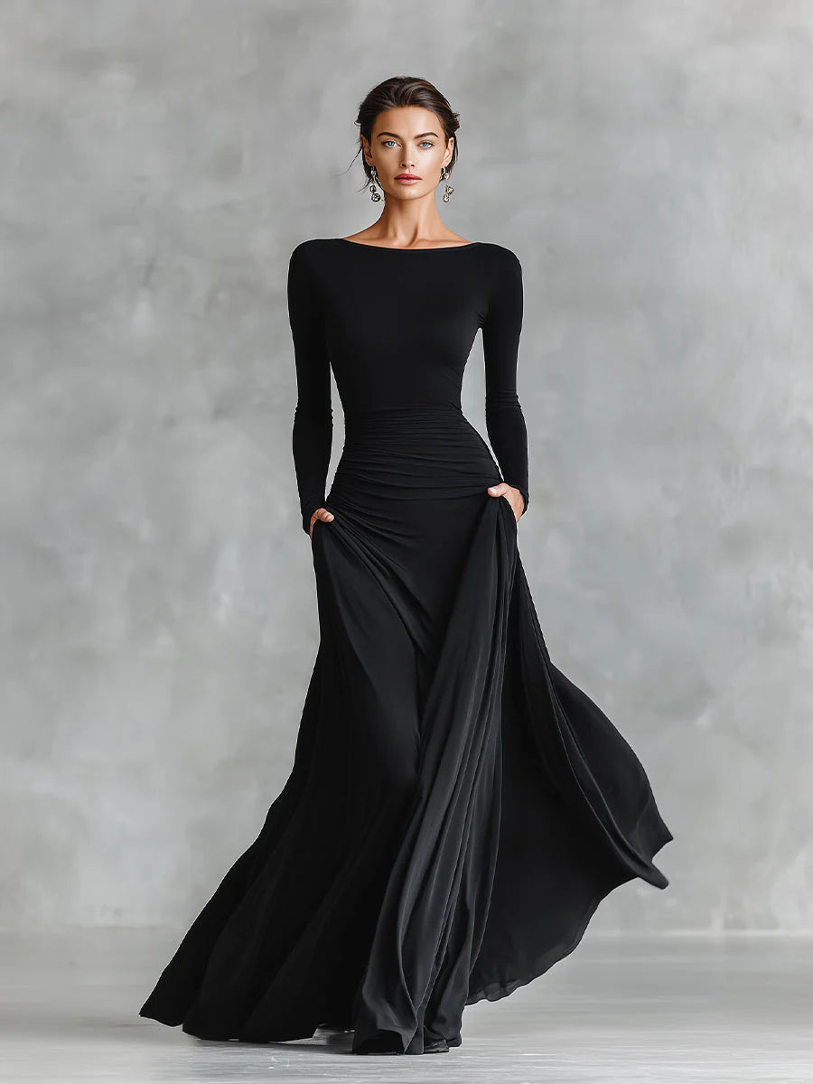 Bethany | Sculpted Flow Maxi Dress