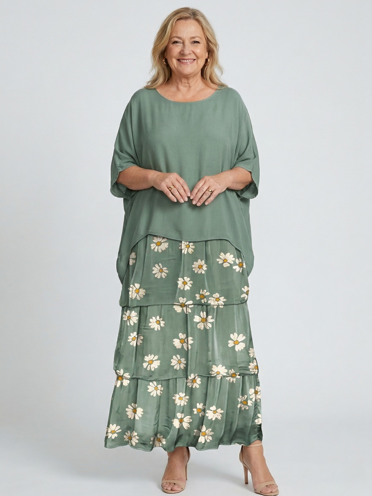 Luna Elegant Flowing Maxi Dress