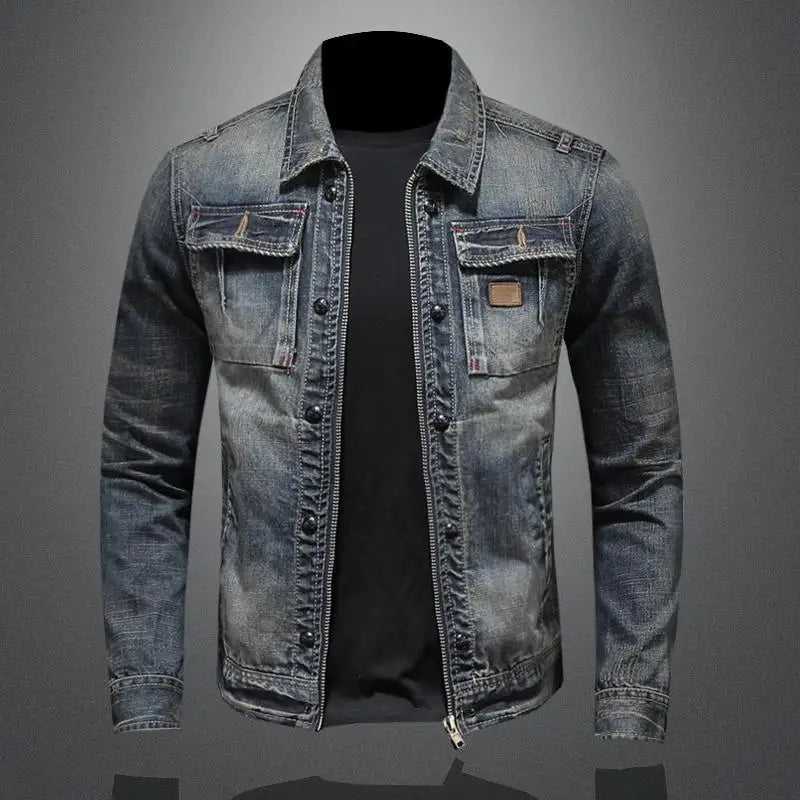 Brad Vintage Zip Denim Jacket