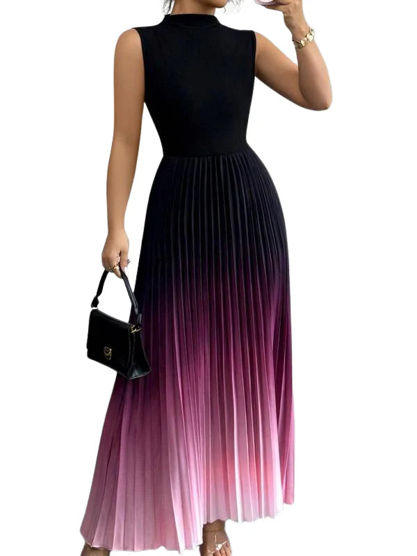 Charlotte Ombre Pleated Maxi Dress