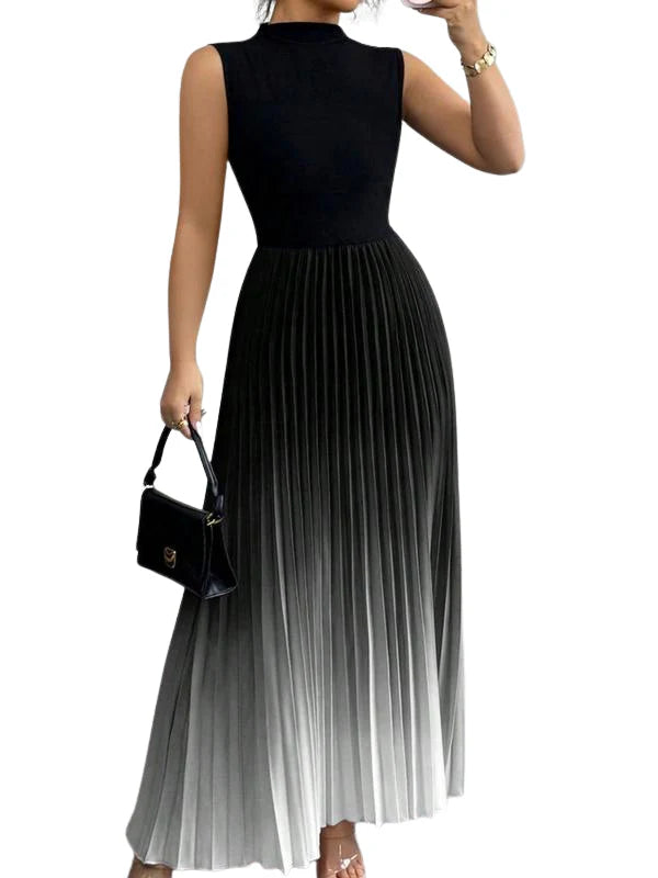 Charlotte Ombre Pleated Maxi Dress