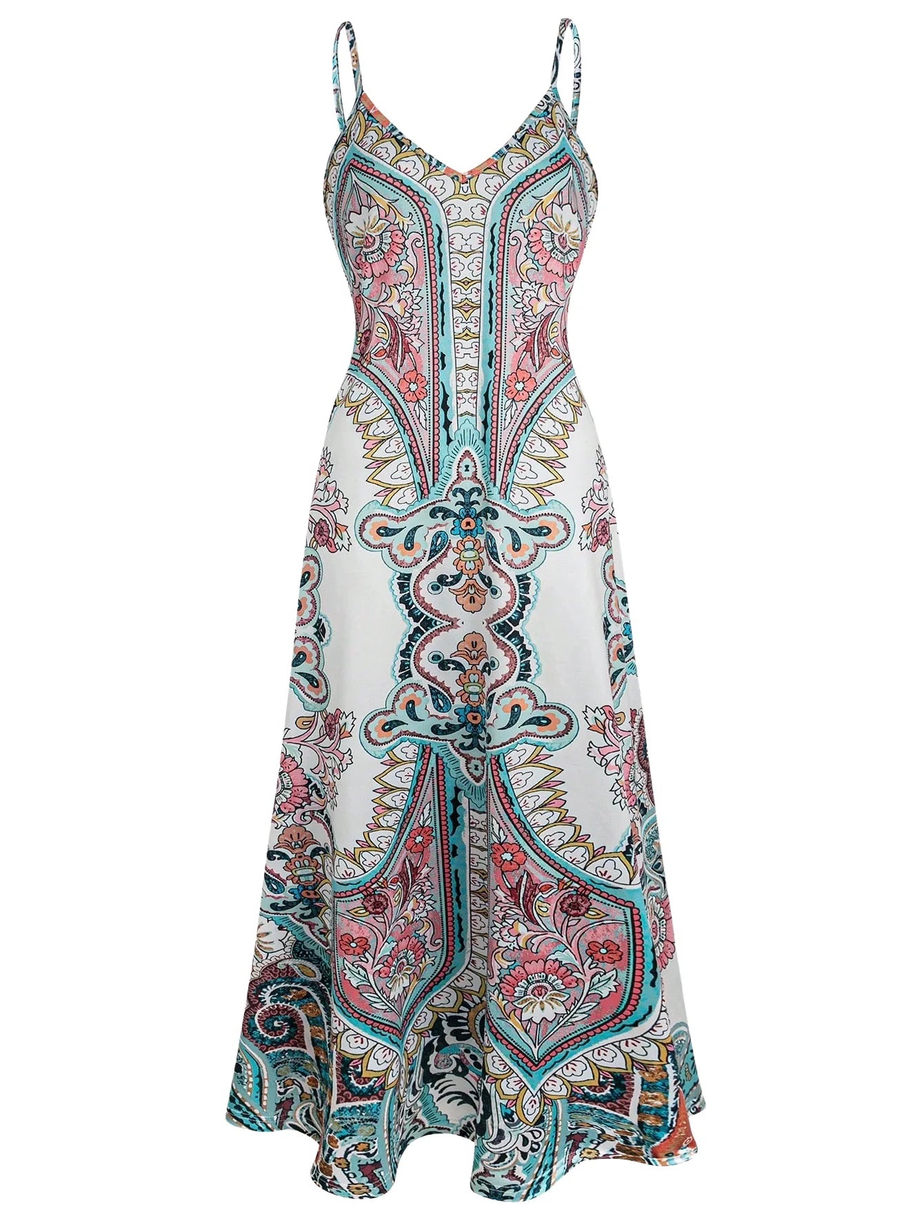 Carly Boho Floral Maxi Dress
