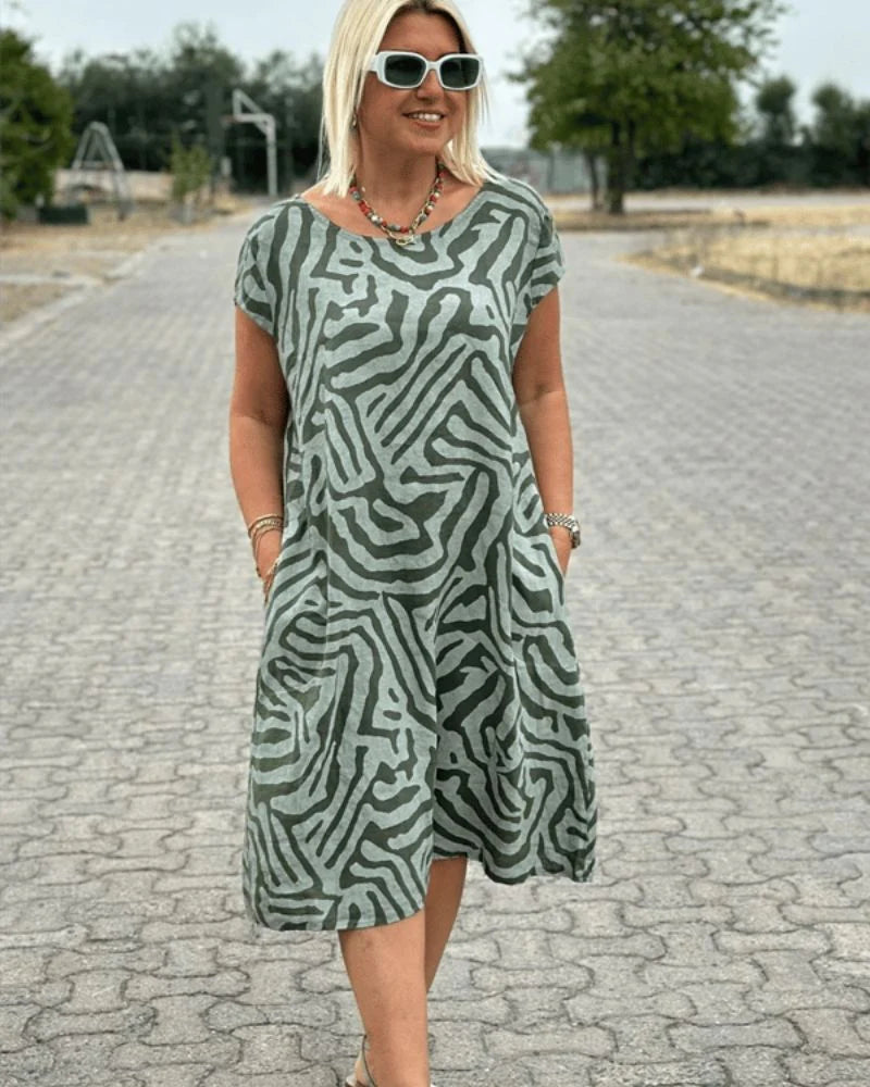 Sophia Round Neck Summer Dress