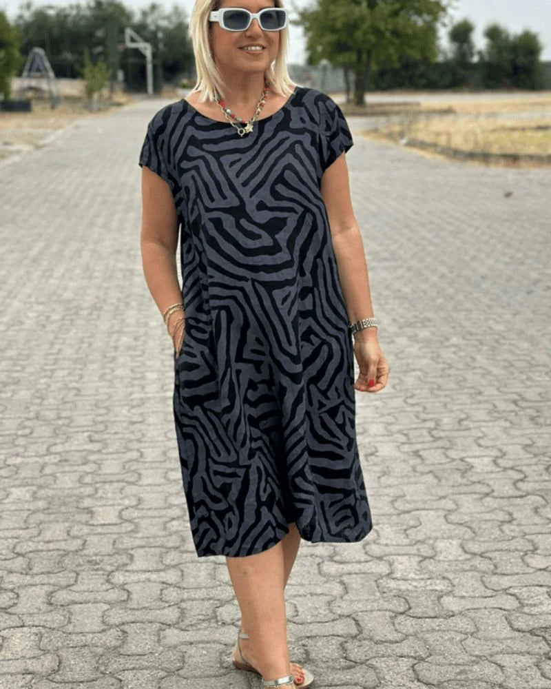 Sophia Round Neck Summer Dress