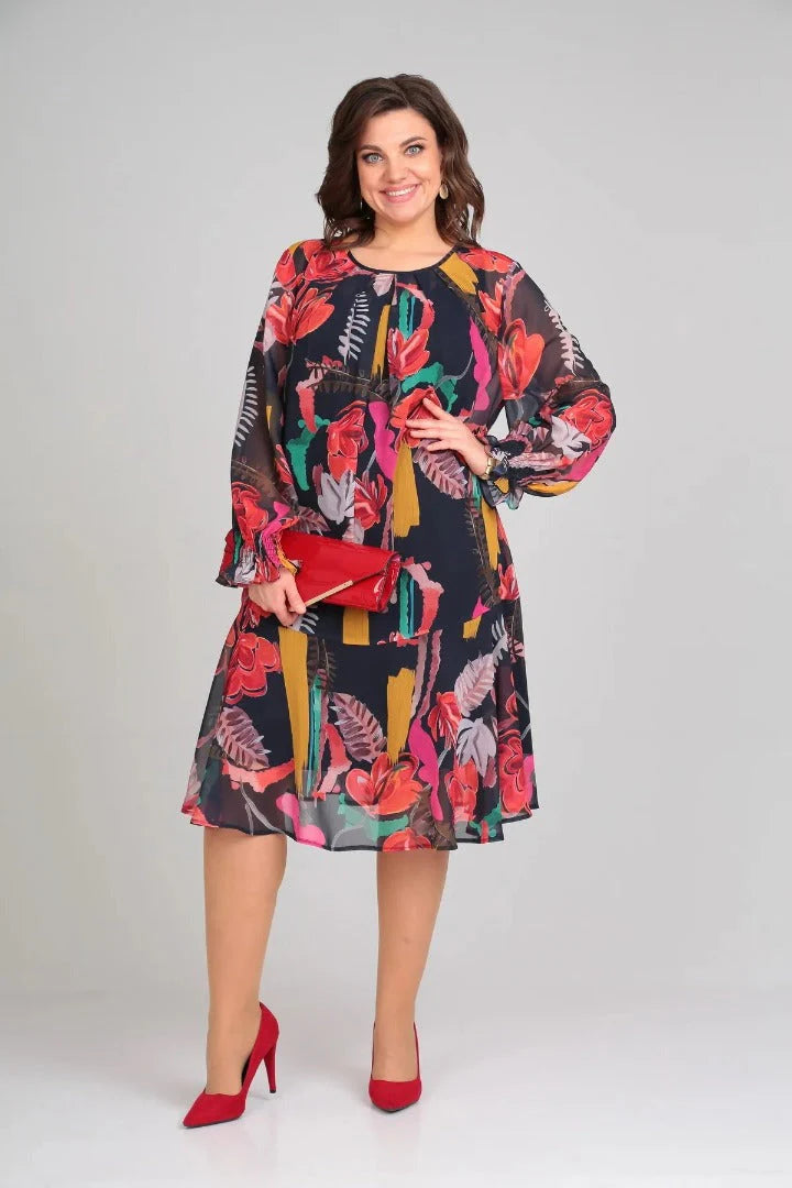 Gaby Elegant Floral Dress