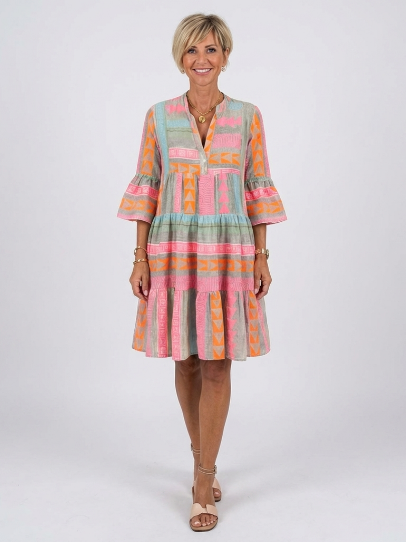 tiered dress knee length Maelle Maxi dress