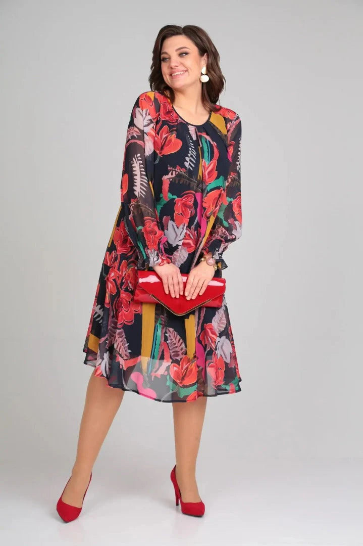Gaby Elegant Floral Dress