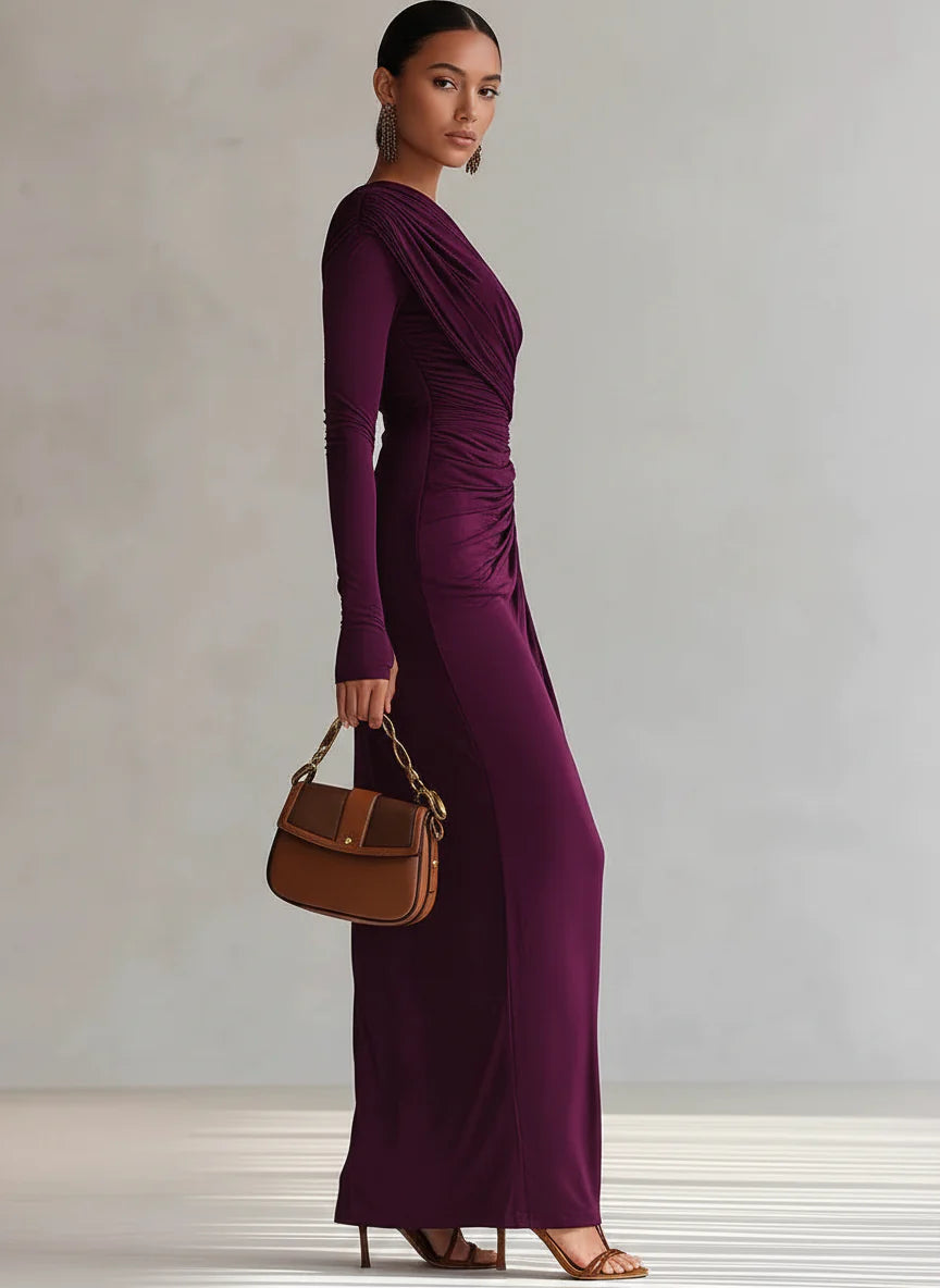 Eleonor Elegant Maxi Dress + Sleeve