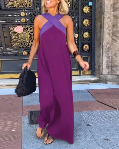 Esther Dress with Crossed Cut