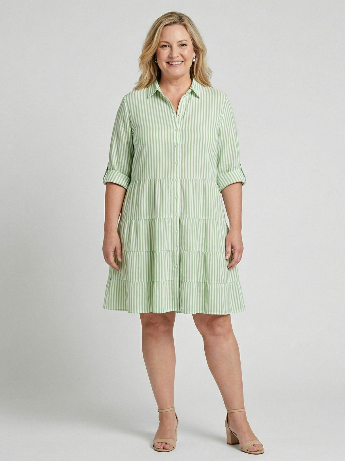 Violet Breezy Striped Dress