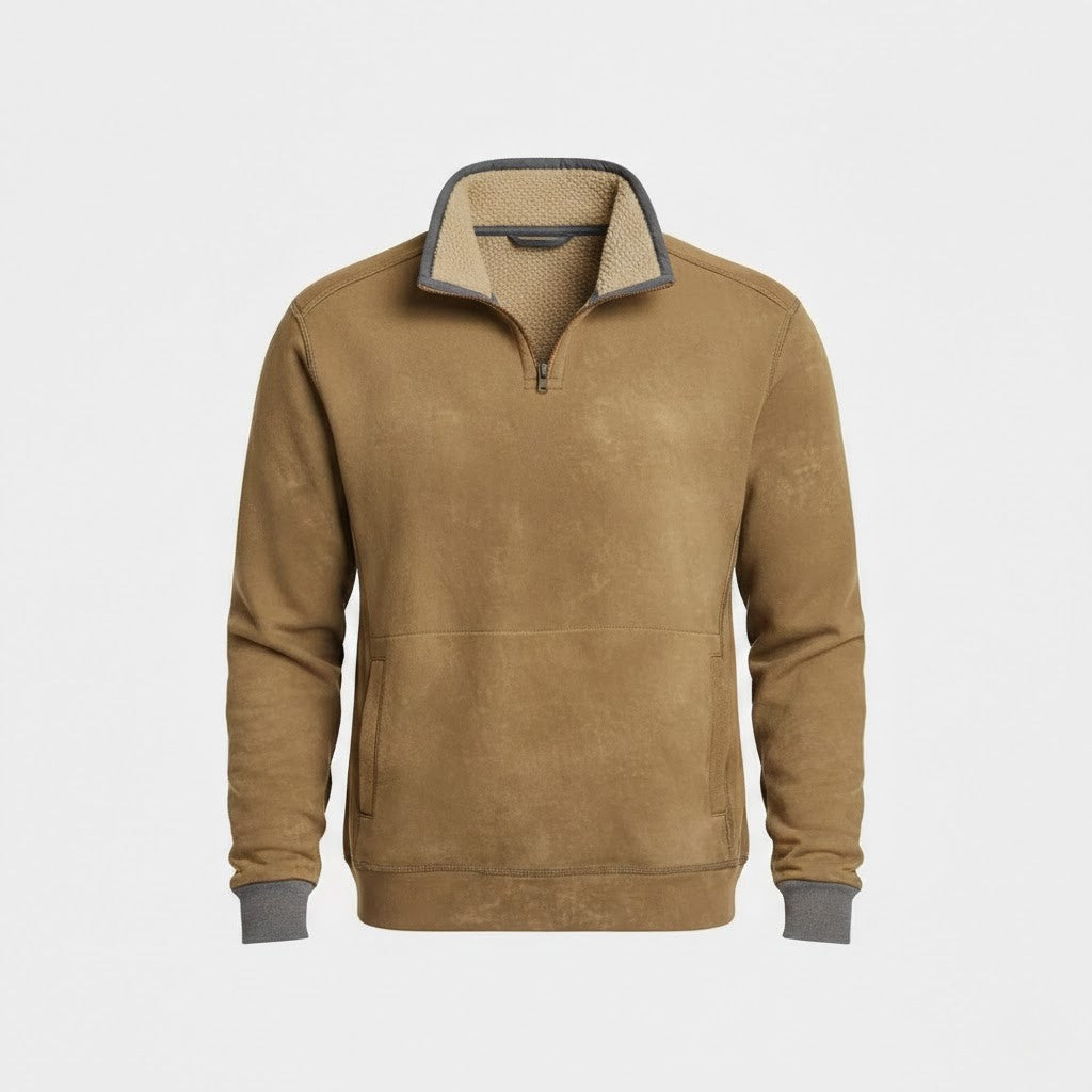Conrad | Cozy Sweater with quarter-length zipper