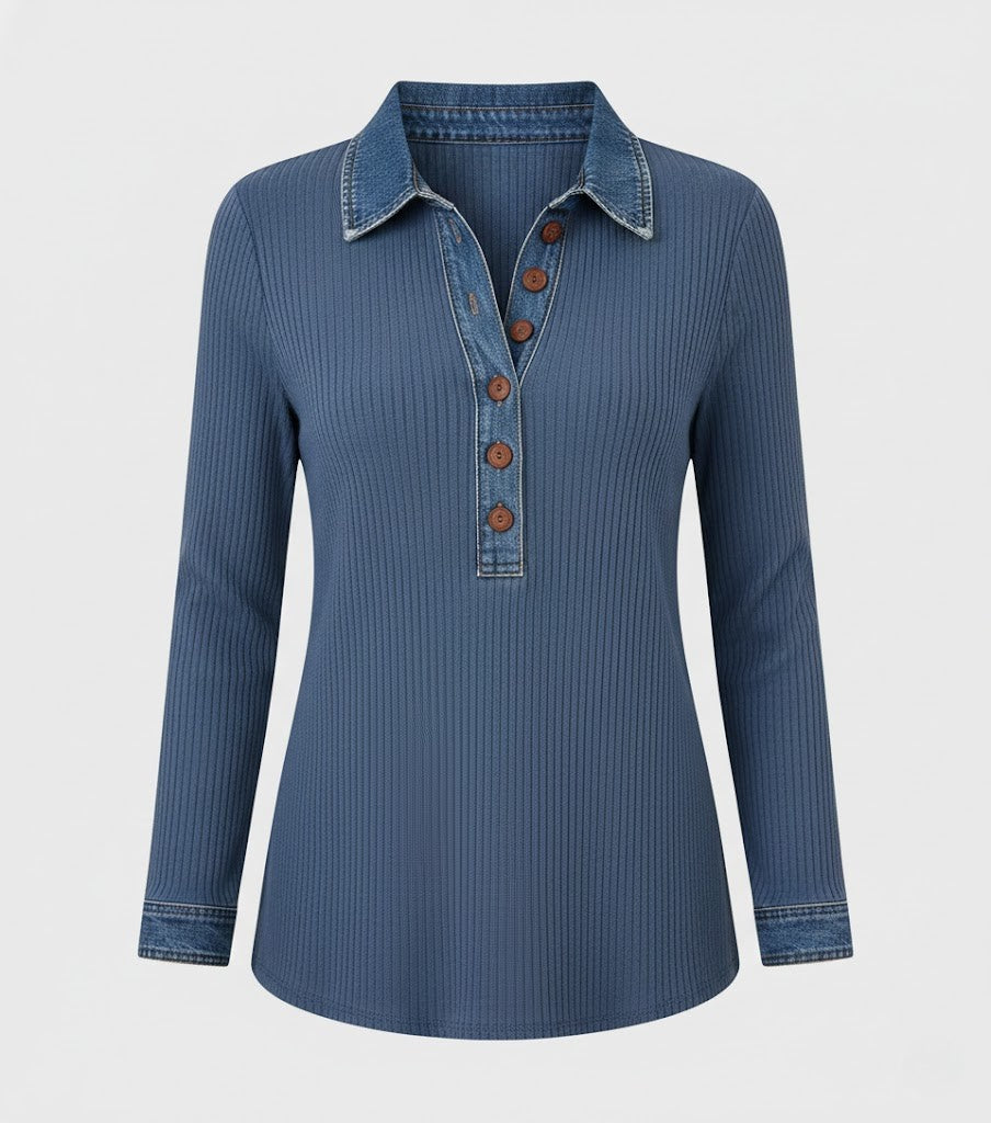 Alice | Top with collar and button closure