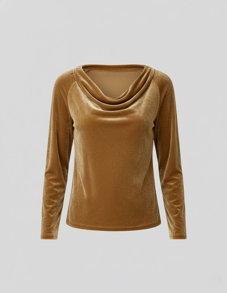 Desiree | Soft Drape Velvet Top