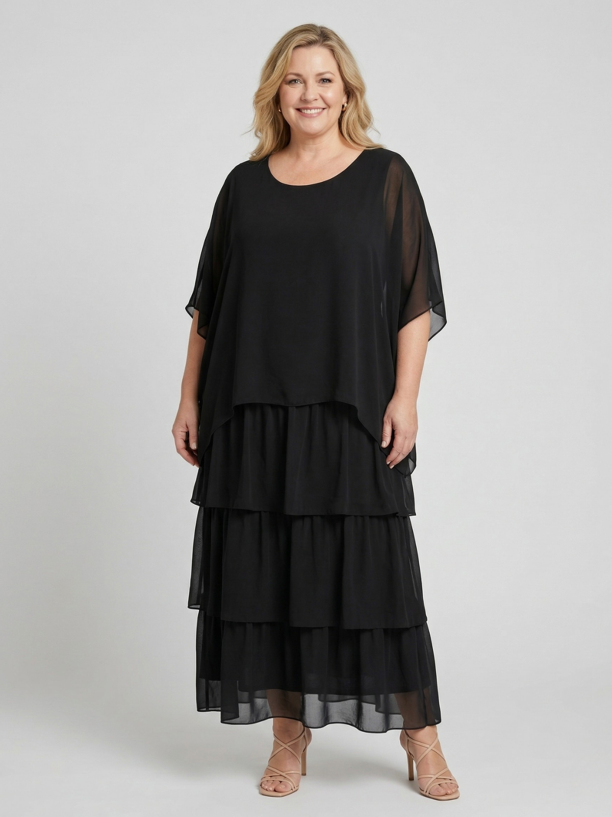 Luna Elegant Flowing Maxi Dress