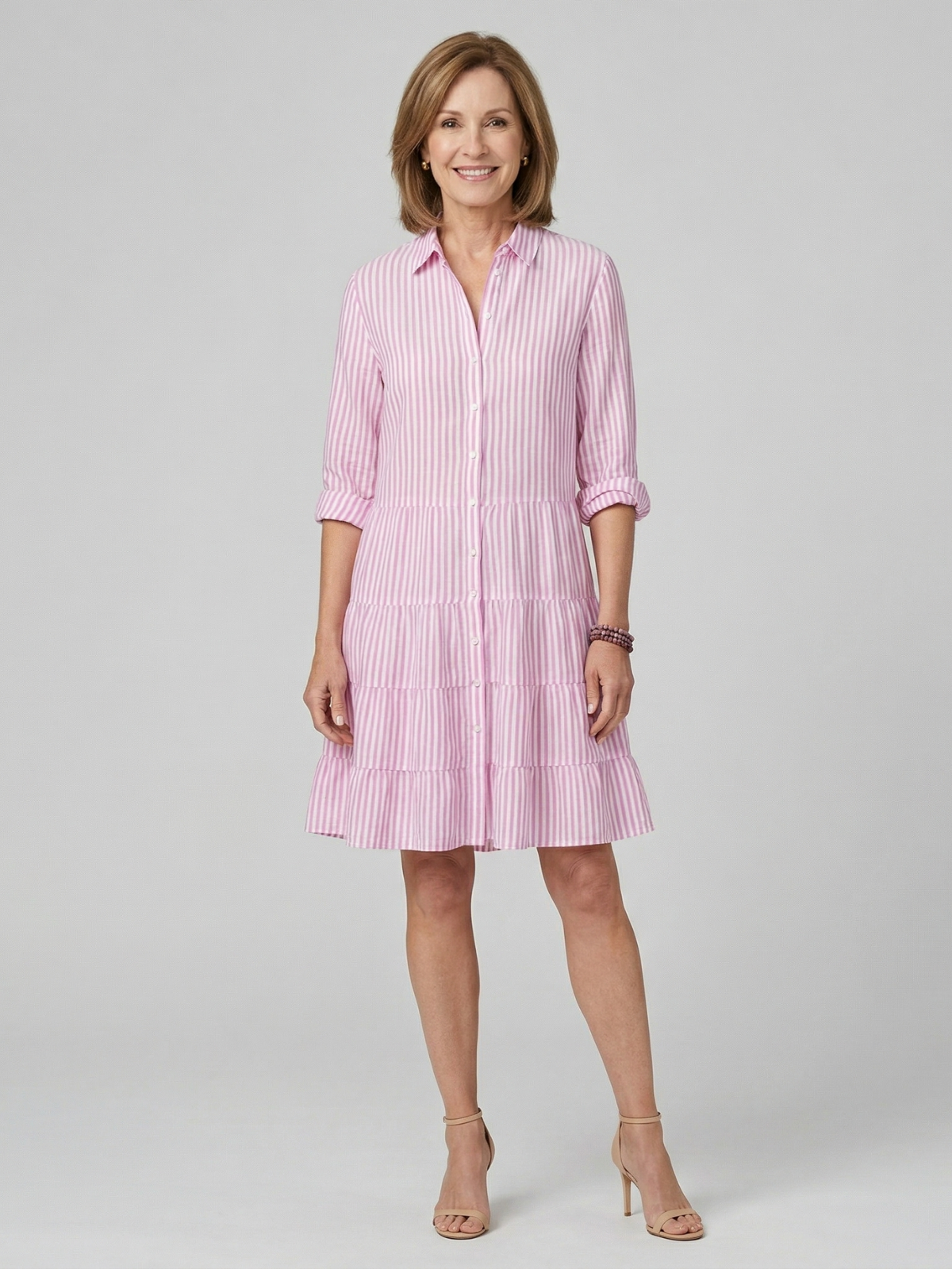 Violet Breezy Striped Dress