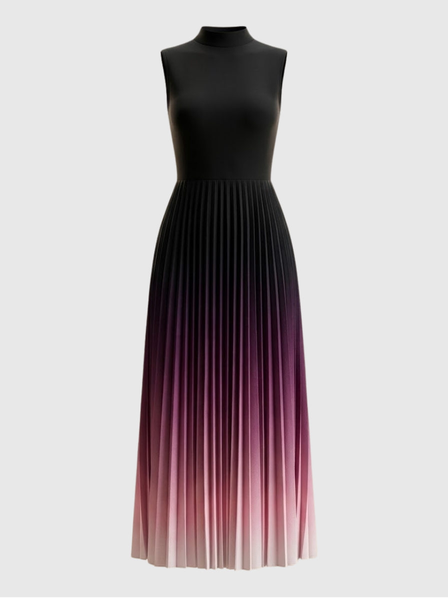 Charlotte Ombre Pleated Maxi Dress