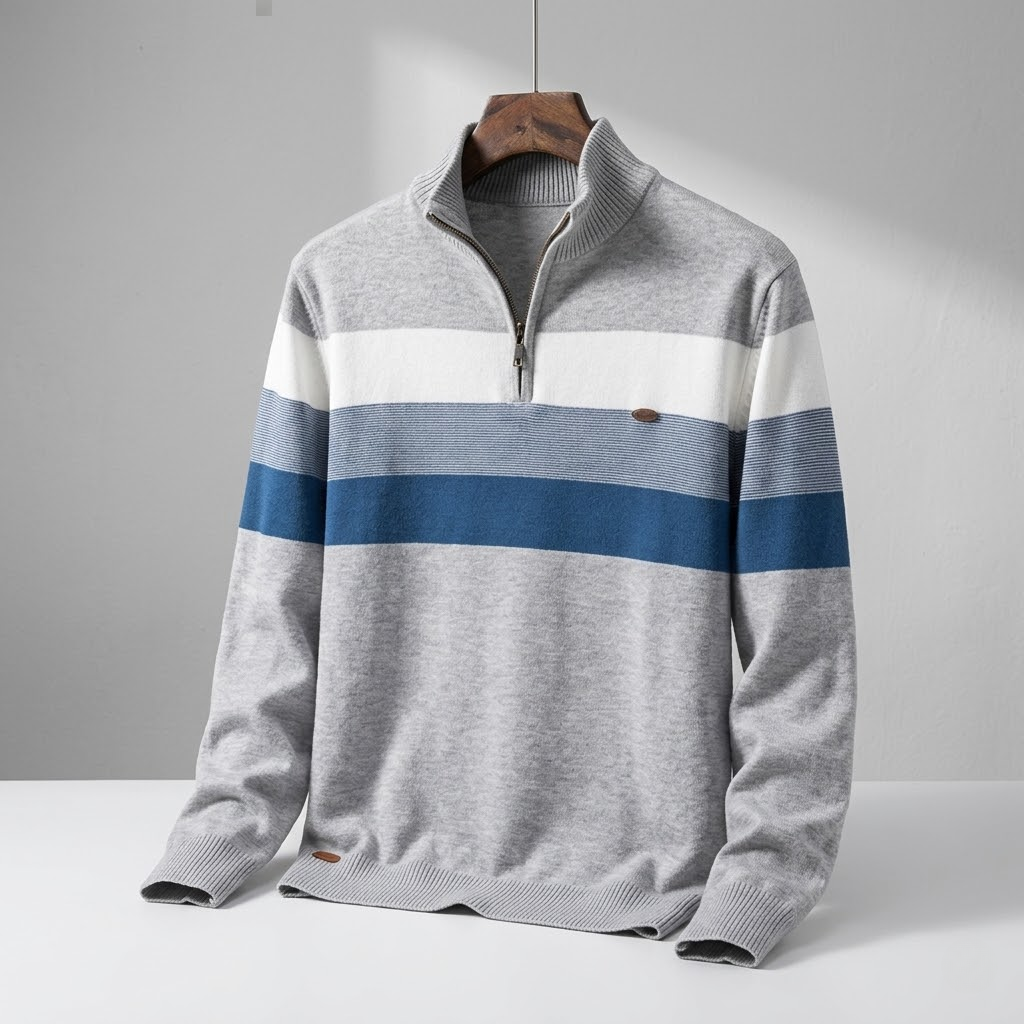 Francesco Quarter Zip Sweater