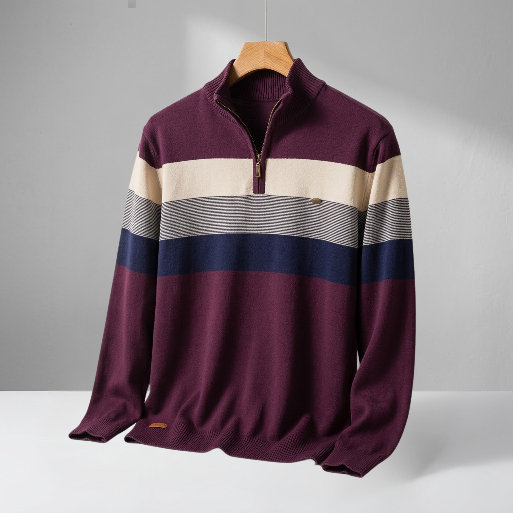 Francesco Quarter Zip Sweater