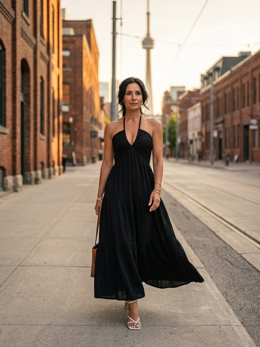 stella halter maxi dress The Andamane