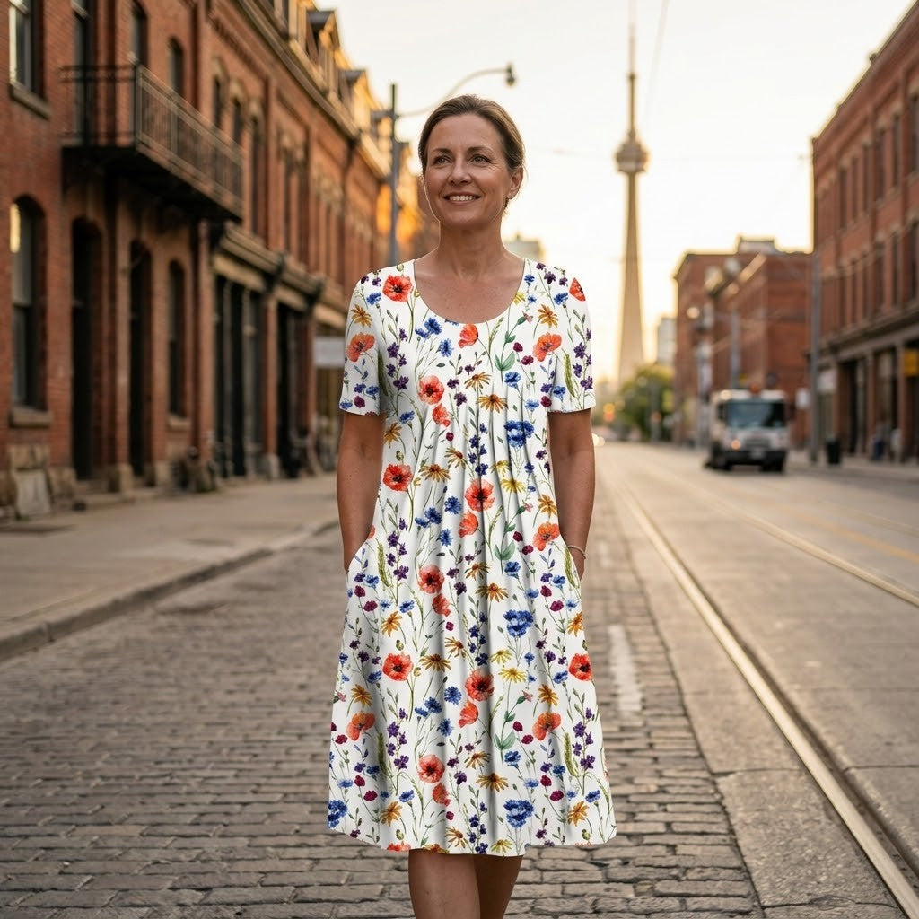 Eden Cotton Tummy Coverage Dress