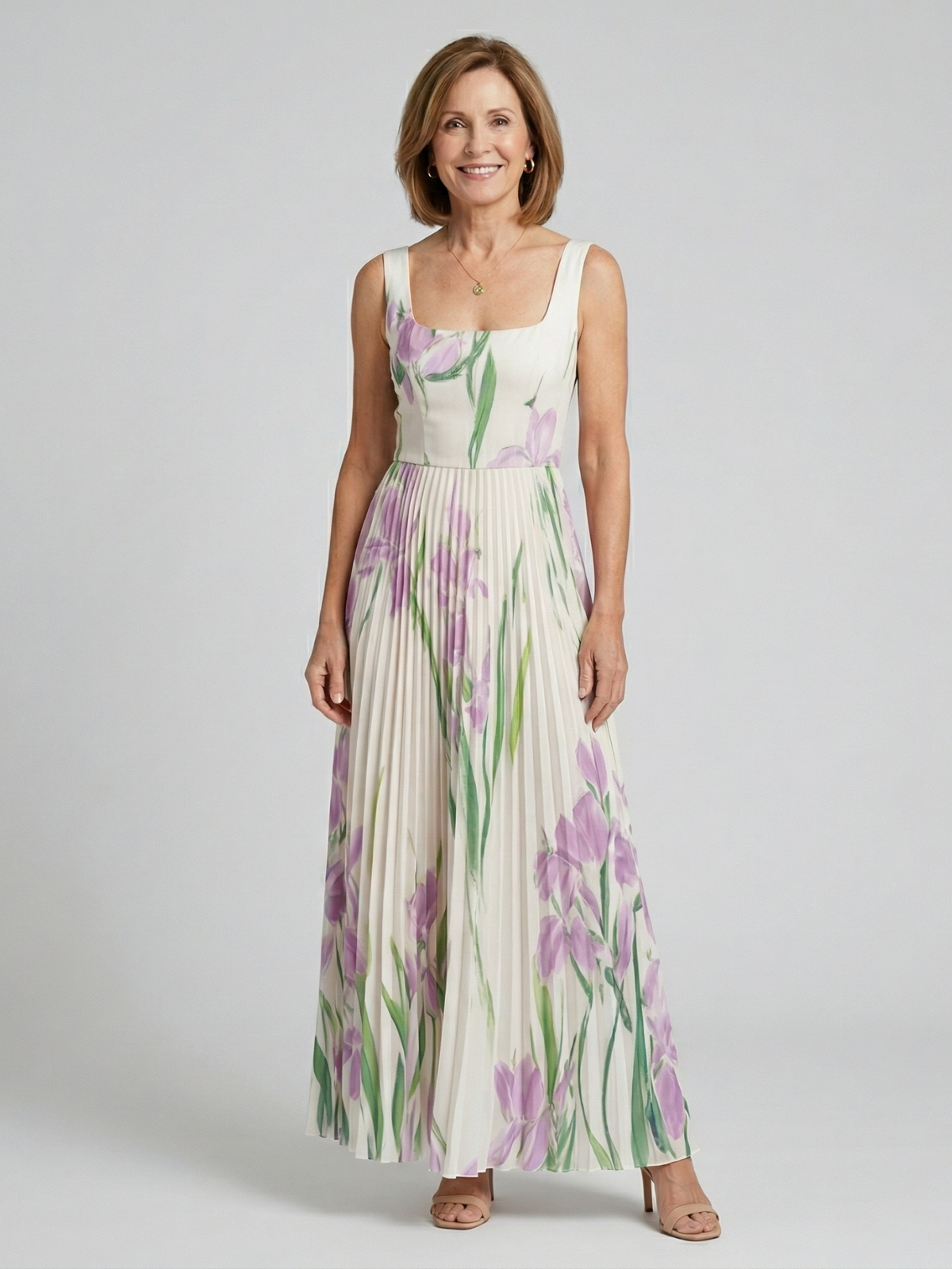 Harper Floral A-Line Maxi Dress