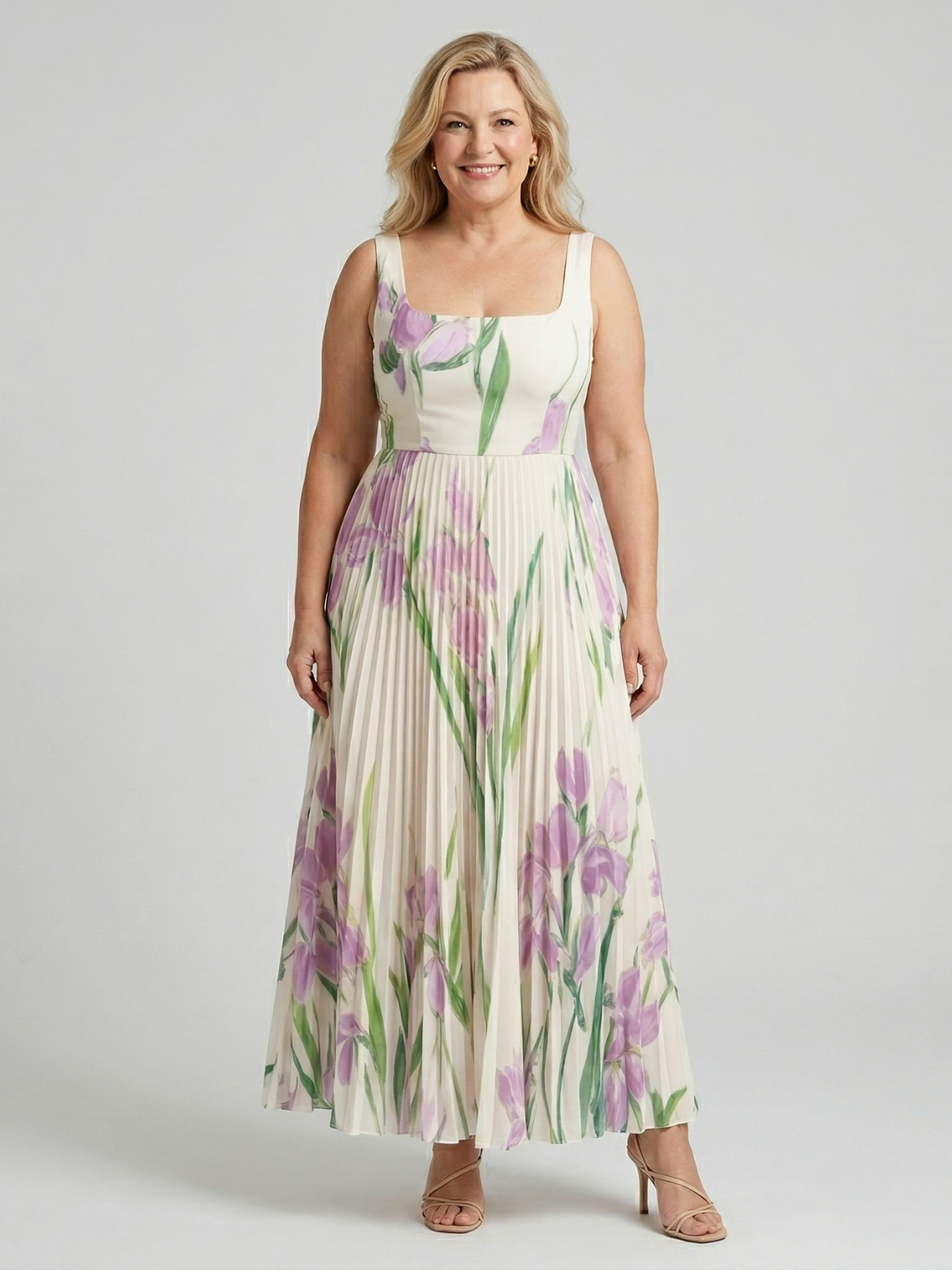 Harper Floral A-Line Maxi Dress