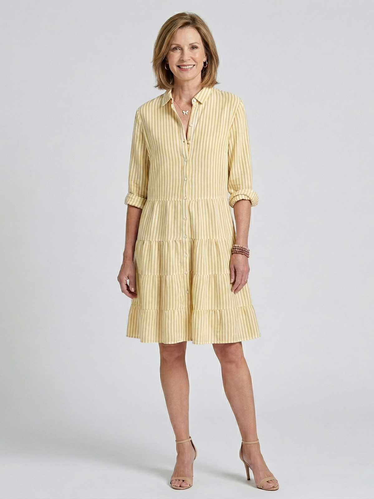 Violet Breezy Striped Dress