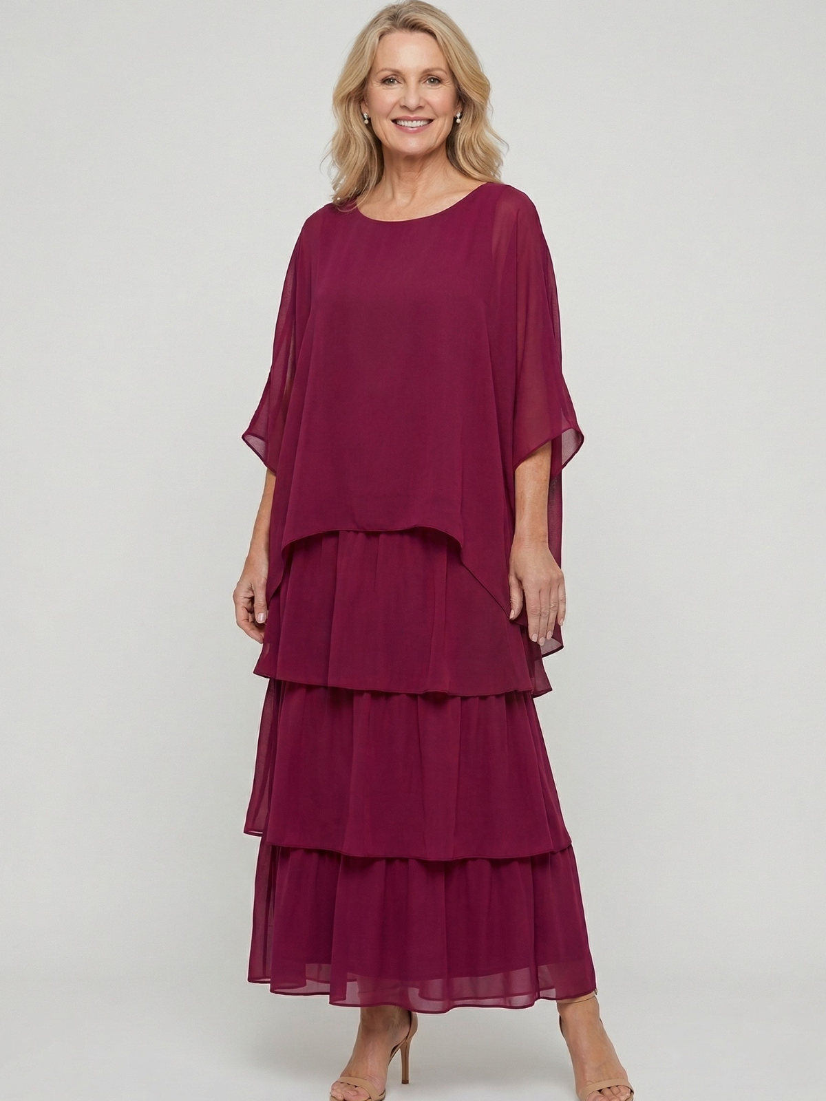 Luna Elegant Flowing Maxi Dress