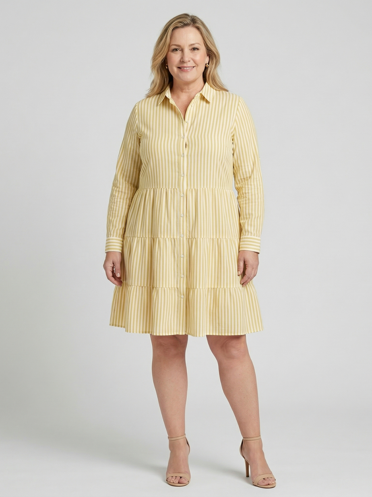 Violet Breezy Striped Dress