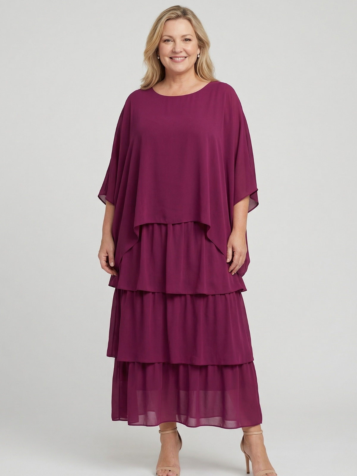 Luna Elegant Flowing Maxi Dress