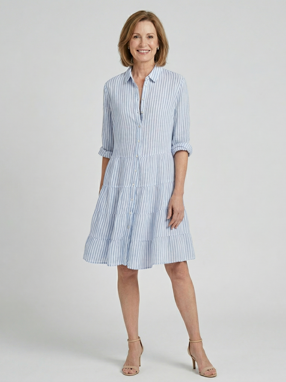 Violet Breezy Striped Dress